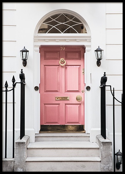London Pink Door Plagát v skupine Plagáty / Umelecké fotografie v Desenio AB (11368)