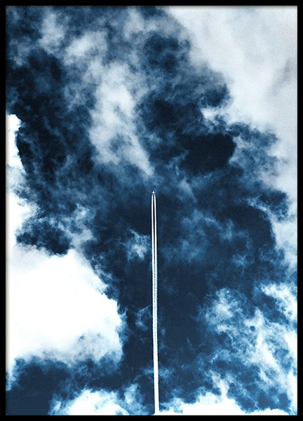 Airplane in Sky Plagát v skupine Plagáty / Prírodné motívy v Desenio AB (11822)