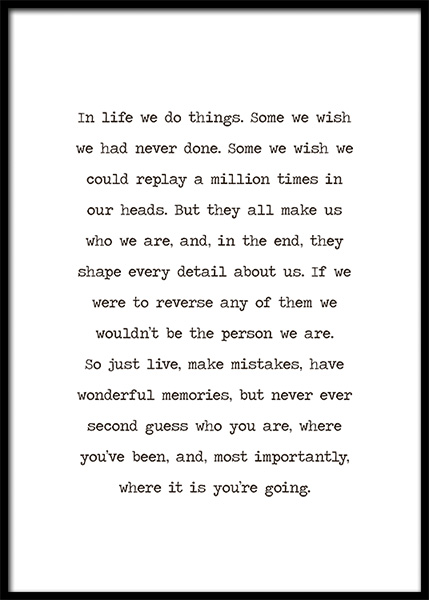 In Life Plagat v skupine Plagáty / Obrazy s textom v Desenio AB (13192)