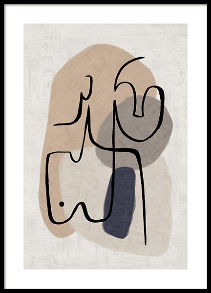 Abstract Line Art No5 Plagat v skupine Plagáty / Umelecké motívy v Desenio AB (13282)