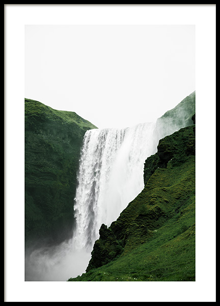 Skogafoss View Plagat v skupine Plagáty / Prírodné motívy v Desenio AB (13355)