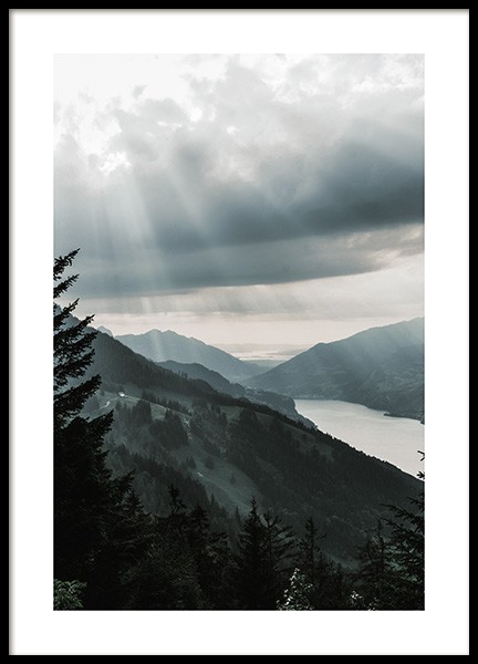 Alpine Sunset Plagát v skupine Plagáty / Prírodné motívy v Desenio AB (13588)