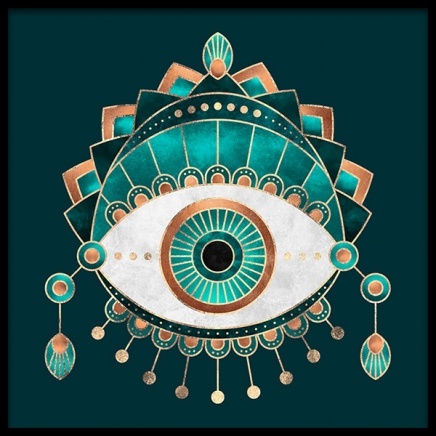 Teal Eye Plagát v skupine Plagáty / Handpicked / Elisabeth Fredriksson v Desenio AB (2375)