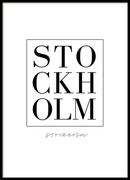 Stockholm Serif, Plagát v skupine Plagáty / Obrazy s textom v Desenio AB (7734)