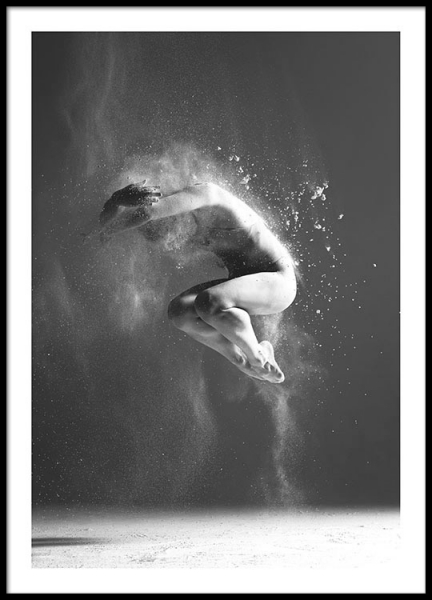 Dancer Two, Plagát v skupine Plagáty / Čiernobiele plagáty v Desenio AB (8219)