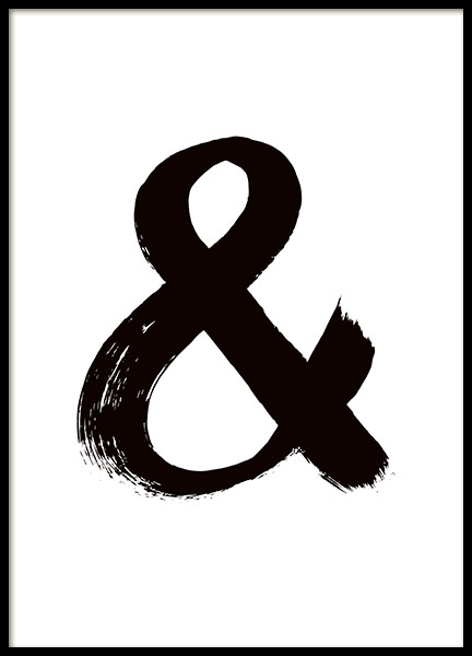 & Black Paint Plagát v skupine Plagáty / Umelecké fotografie v Desenio AB (8809)