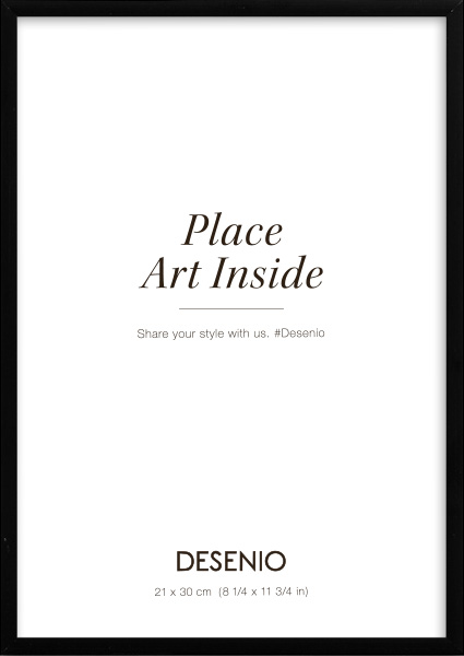 Čierny kovový rám, 21x30