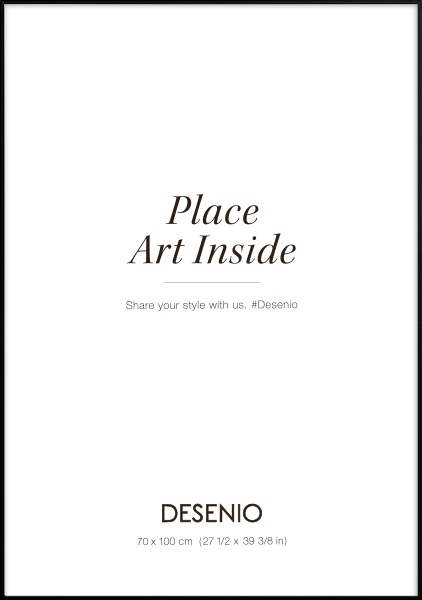 Čierny kovový rám, 70x100