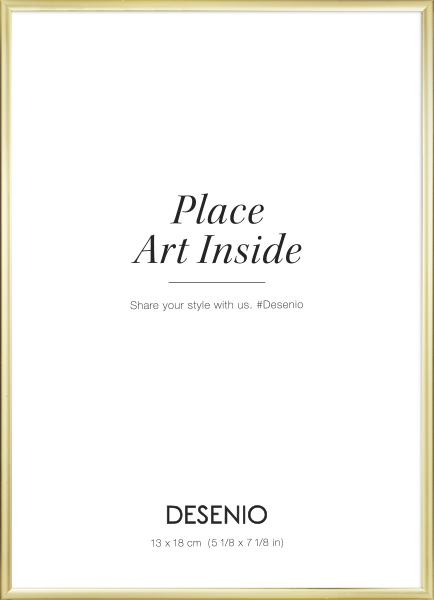 Zlatý kovový rám , 13x18