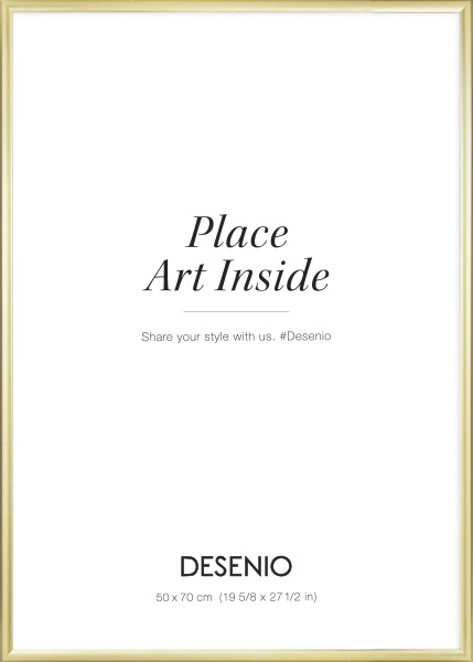 Zlatý kovový rám , 50x70