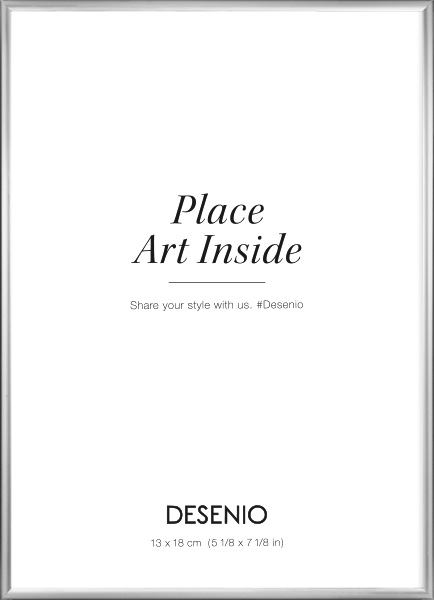 Strieborný kovový rám, 13x18