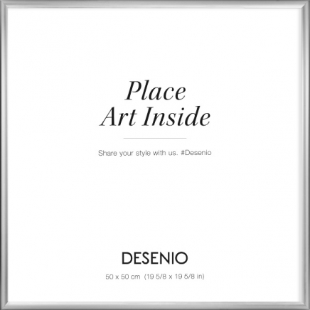 Strieborný kovový rám, 50x50