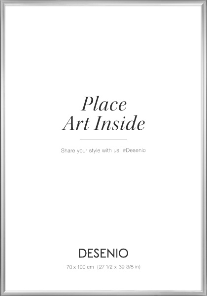 Strieborný kovový rám, 70x100