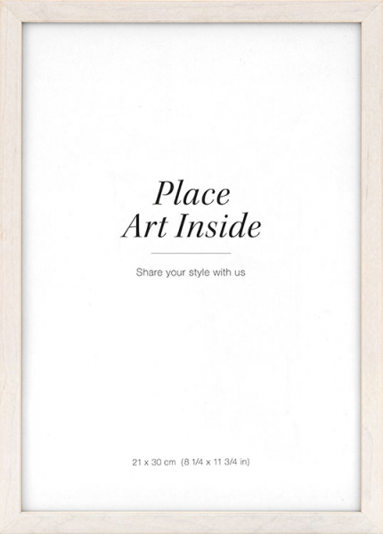 Svetlý drevený rám, 21x30