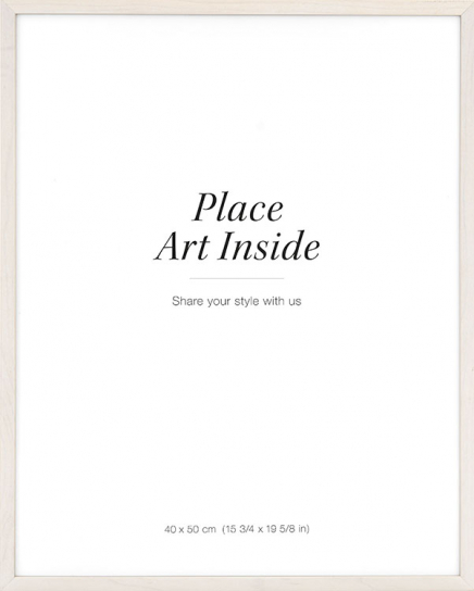 Svetlý drevený rám, 40x50