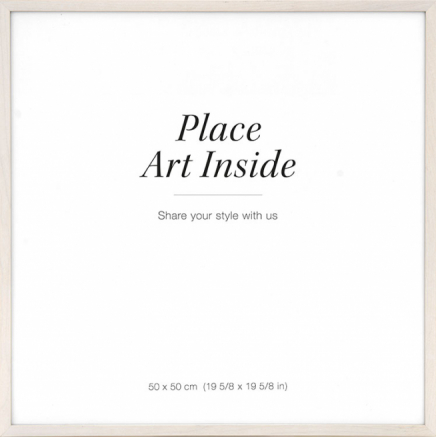 Svetlý drevený rám, 50x50