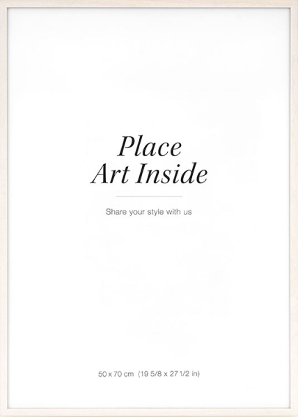 Svetlý drevený rám, 50x70