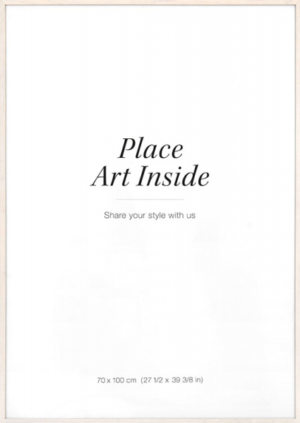 Svetlý drevený rám, 70x100