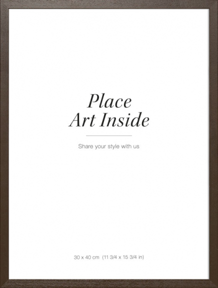 Hnedý drevený rám, 30x40