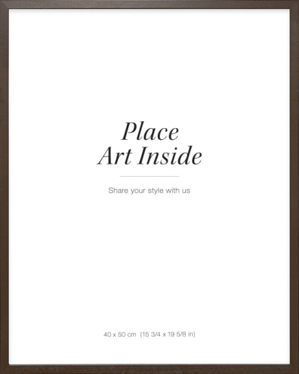 Hnedý drevený rám, 40x50