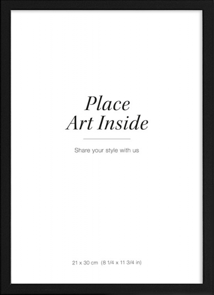 Čierny drevený rám, 21x30