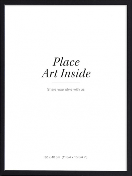 Čierny drevený rám, 30x40