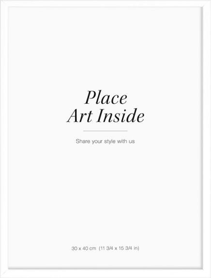 Biely drevený rám, 30x40