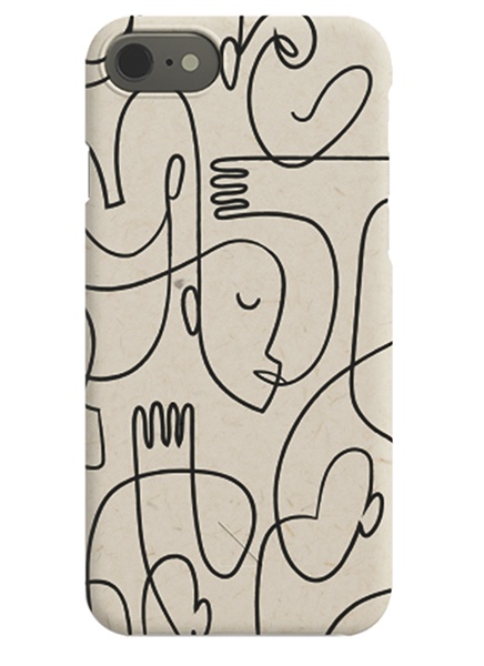 Abstract Faces iPhone Case