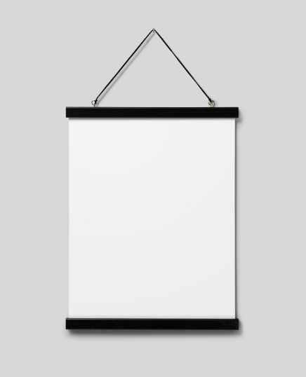 Rám na plagát čierny 31 cm, magnetický spoj