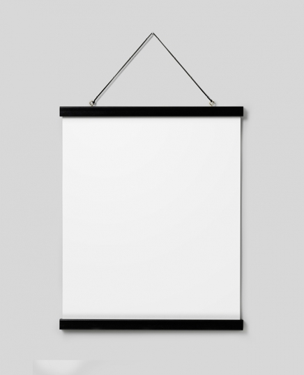 Rám na plagát čierny 41 cm, magnetický spoj