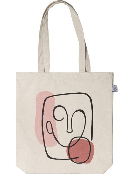 Abstract Face Tote Bag v skupine Limited edition v Desenio AB (TOTE50145)