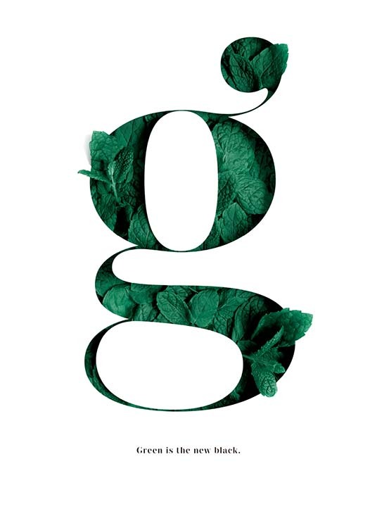 Green Is The New Black Plagát