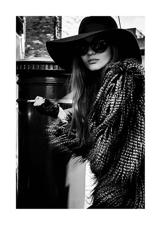 Lady In The Hat Plagát