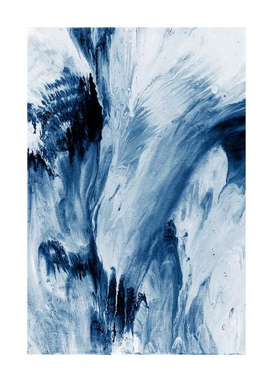 Abstract Blue Plagát / Umelecké motívy v Desenio AB (10273)
