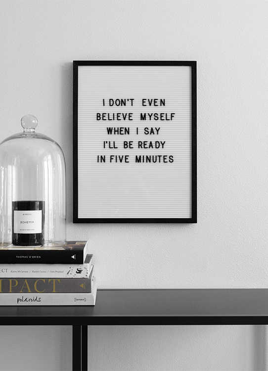 Five Minutes Plagát / Zábavné plagáty v Desenio AB (10357)