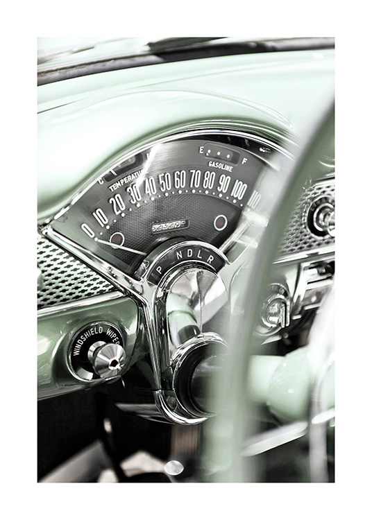 American Vintage Car Plagát / Umelecké fotografie v Desenio AB (10641)