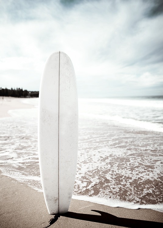 – Plagát surfu na pláži 