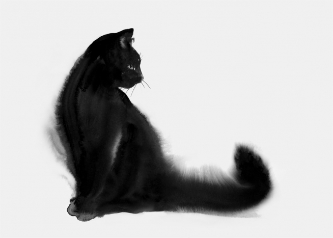 Playful Cat Plagát / Umelecké motívy v Desenio AB (10683)