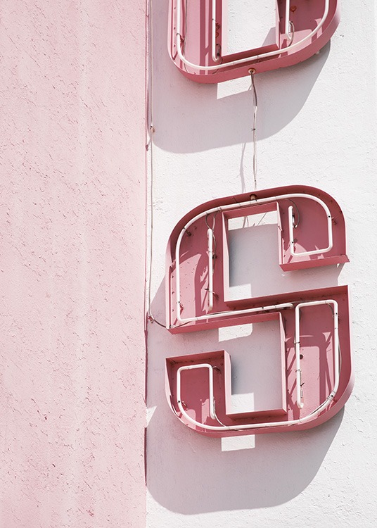 Pink Sign Plagát / 50x70 cm v Desenio AB (10762)
