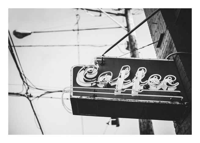 Coffee Sign Plagát