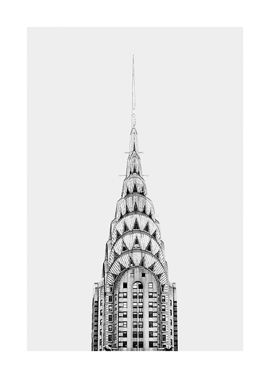 Chrysler Building Plagát / Čiernobiele plagáty v Desenio AB (11306)