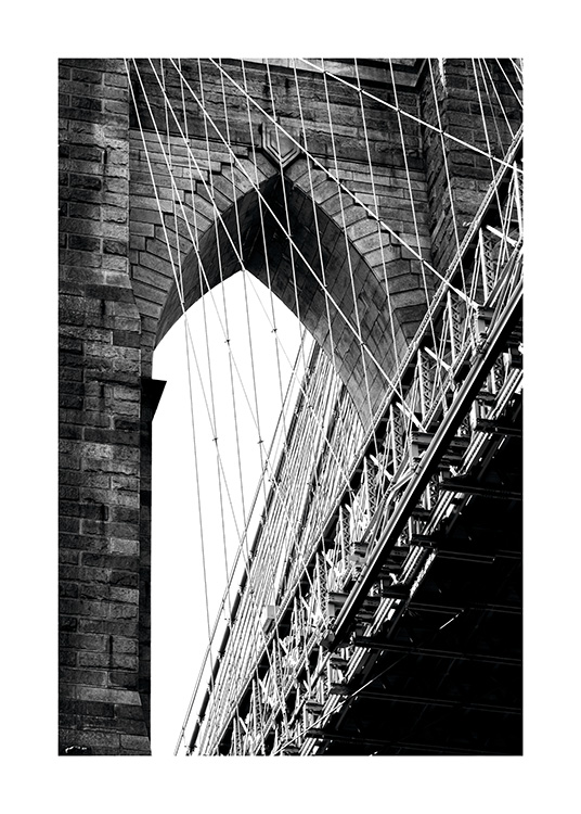 Brooklyn Bridge Detail Plagát