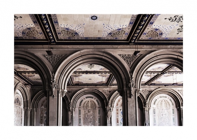 Bethesda Terrace Arcade Plagát