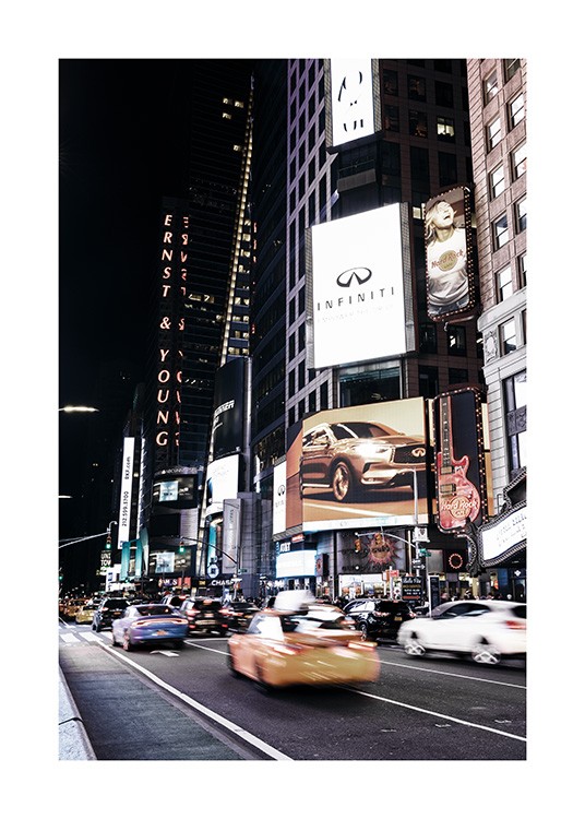 Times Square by Night Plagát / Umelecké fotografie v Desenio AB (11322)