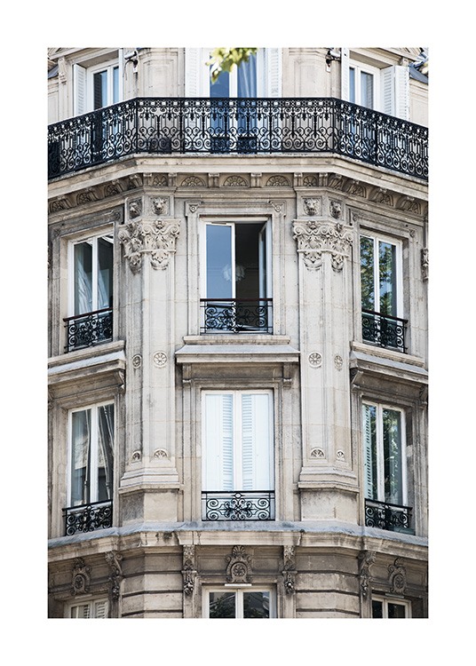 Paris Facade Plagát
