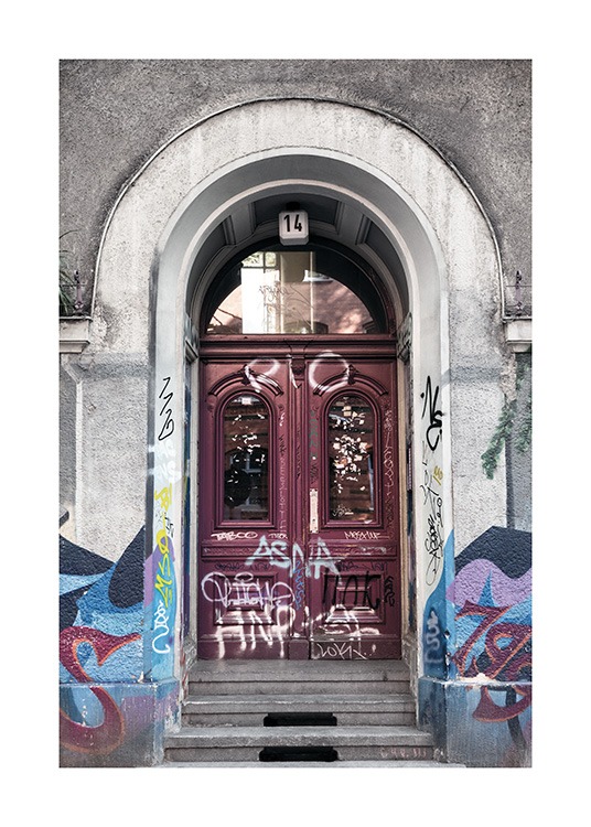 Graffiti Plagát / Architektúra v Desenio AB (11411)