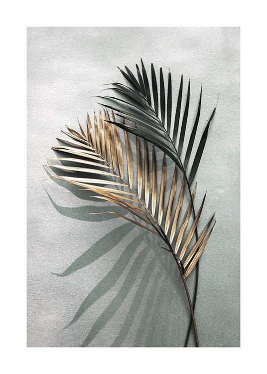 Gold and Green Shadow Plagát