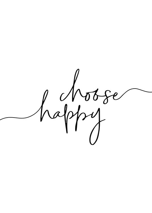 Choose Happy Plagát
