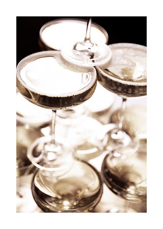 Sparkling Champagne Plagát / Kuchynské obrazy v Desenio AB (11915)