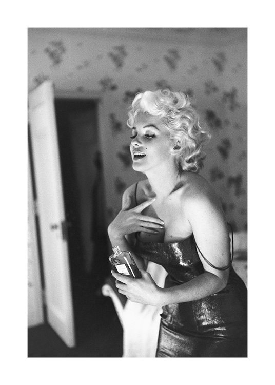 Marilyn Monroe Plagát / Čiernobiele plagáty v Desenio AB (11974)